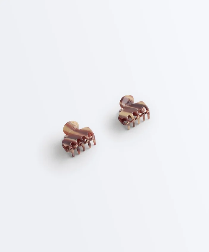 2 barrettes à accessoires cheveux moyennes imprimées 2 barrettes à accessoires cheveux moyennes imprimées
