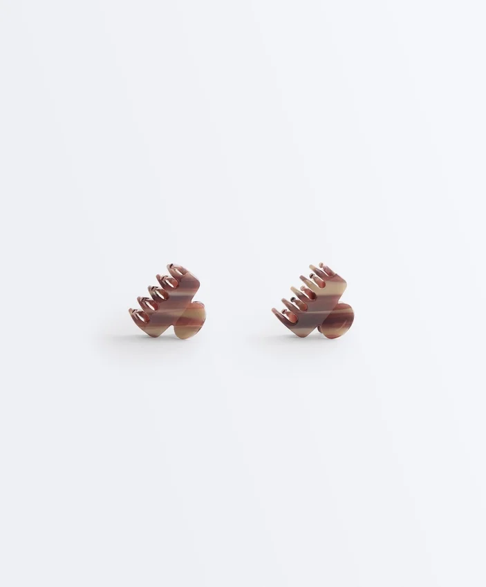 2 barrettes à accessoires cheveux moyennes imprimées 2 barrettes à accessoires cheveux moyennes imprimées