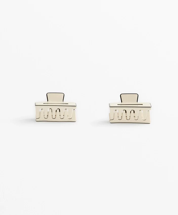 2 barrettes carrées à passepoil pour accessoires cheveux 2 barrettes carrées à passepoil pour accessoires cheveux
