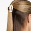 2 barrettes carrées à passepoil pour accessoires cheveux 2 barrettes carrées à passepoil pour accessoires cheveux