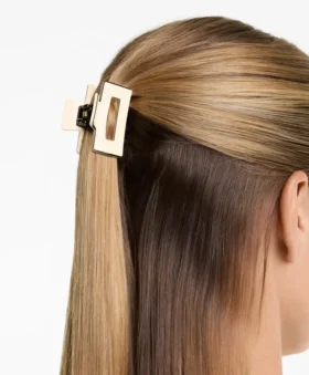 2 barrettes carrées à passepoil pour accessoires cheveux