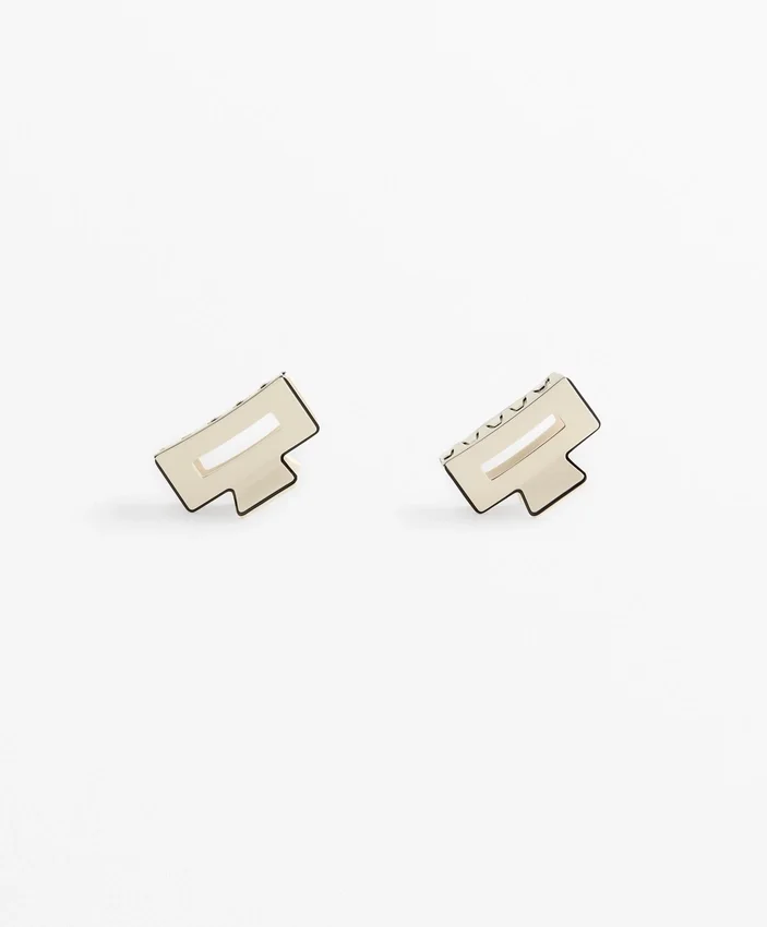 2 barrettes carrées à passepoil pour accessoires cheveux 2 barrettes carrées à passepoil pour accessoires cheveux