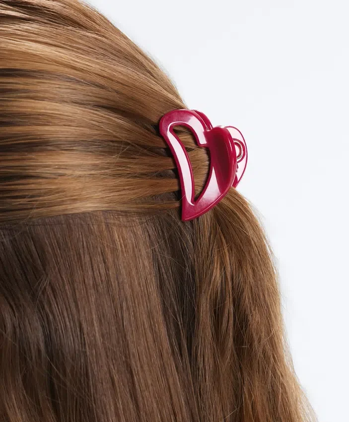 2 barrettes en forme de cœur pour les accessoires cheveux 2 barrettes en forme de cœur pour les accessoires cheveux