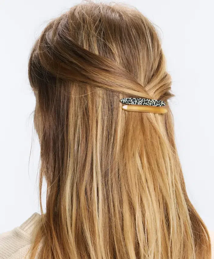 2 barrettes pour accessoires cheveux imprimées 2 barrettes pour accessoires cheveux imprimées