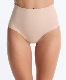 2 culottes classiques invisibles à taille mi-haute en mélange de coton