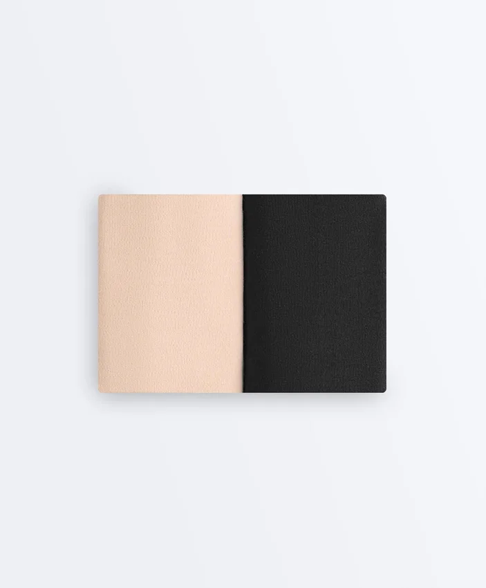 2 culottes classiques invisibles à taille mi-haute en mélange de coton 2 culottes classiques invisibles à taille mi-haute en mélange de coton