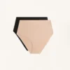 2 culottes classiques taille haute à maintien moyen en mélange de polyamide 2 culottes classiques taille haute à maintien moyen en mélange de polyamide