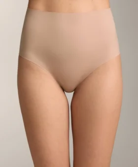 2 culottes classiques taille haute à maintien moyen en mélange de polyamide