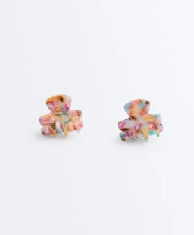 2 mini-barrettes pour accessoires cheveux