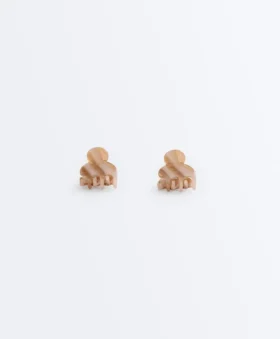 2 mini-barrettes pour accessoires cheveux imprimées