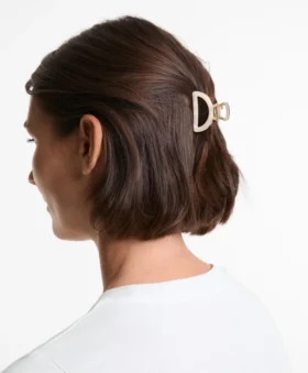 2 mini-barrettes pour accessoires cheveux métalliques