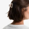 2 mini-barrettes pour accessoires cheveux métalliques 2 mini-barrettes pour accessoires cheveux métalliques