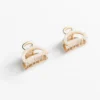 2 mini-barrettes pour accessoires cheveux métalliques 2 mini-barrettes pour accessoires cheveux métalliques