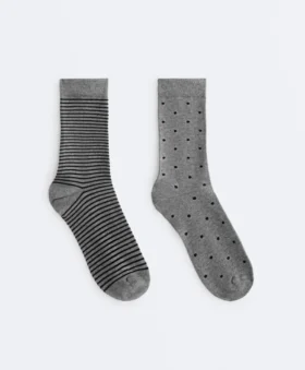 2 paires de chaussettes classiques 55 % modal, 10 % cachemire
