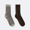 2 paires de chaussettes classiques 55 % modal, 10 % cachemire 2 paires de chaussettes classiques 55 % modal, 10 % cachemire