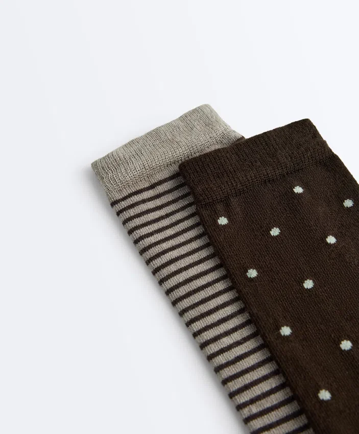 2 paires de chaussettes classiques 55 % modal, 10 % cachemire 2 paires de chaussettes classiques 55 % modal, 10 % cachemire