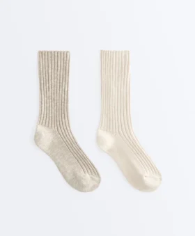 2 paires de chaussettes classiques à côtes