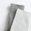 2 paires de chaussettes classiques à côtes 2 paires de chaussettes classiques à côtes