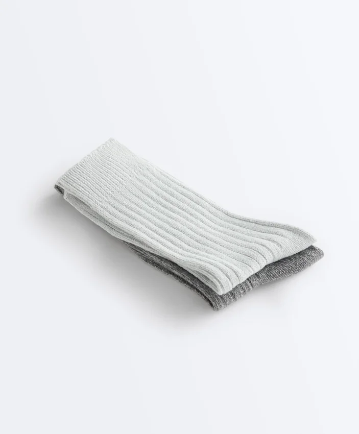 2 paires de chaussettes classiques à côtes 2 paires de chaussettes classiques à côtes