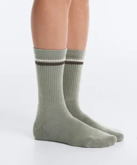 2 paires de chaussettes classiques en coton mélangé pour le yoga et le Pilates