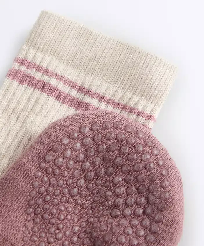 2 paires de chaussettes classiques en coton mélangé pour le yoga et le Pilates 2 paires de chaussettes classiques en coton mélangé pour le yoga et le Pilates