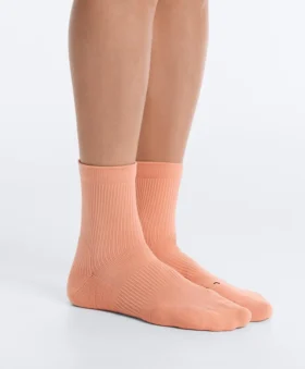 2 paires de chaussettes de course mi-mollet en mélange de polyamide