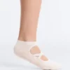 2 paires de chaussettes de sport en coton mélangé pour le yoga et le Pilates avec bandes croisées