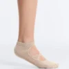 2 paires de chaussettes de sport en coton mélangé pour le yoga et le Pilates avec bandes croisées