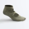 2 paires de chaussettes de sport en coton mélangé pour le yoga et le Pilates avec bandes croisées