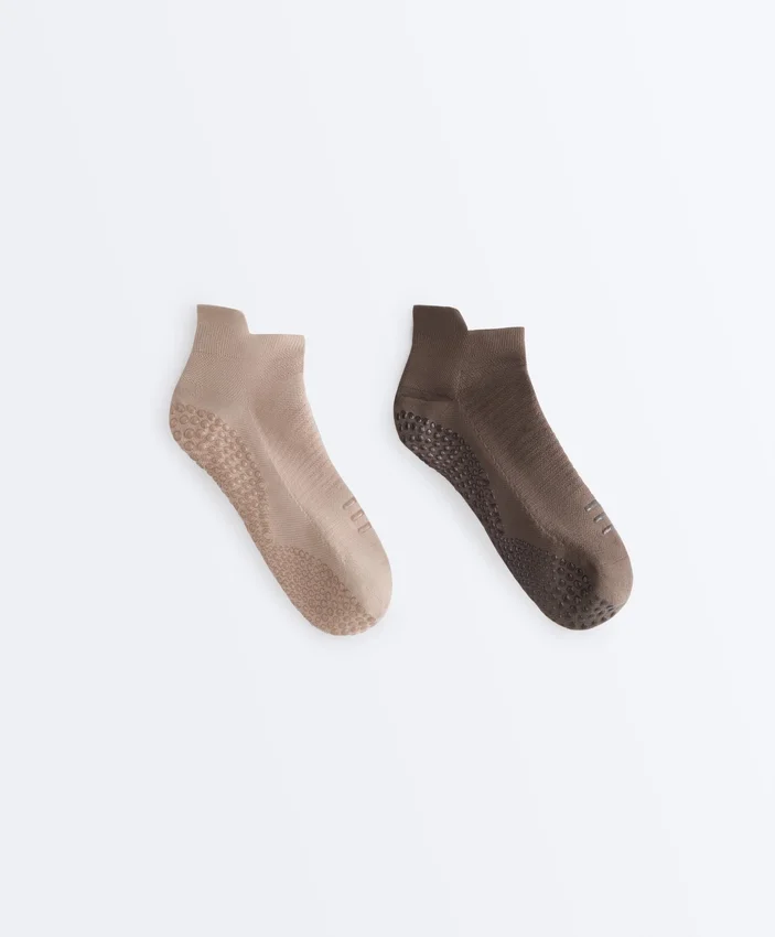 2 paires de chaussettes de sport en mélange de polyamide pour le yoga et le Pilates 2 paires de chaussettes de sport en mélange de polyamide pour le yoga et le Pilates
