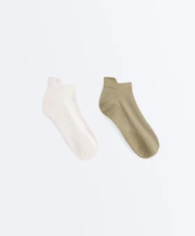 2 paires de chaussettes de sport en mélange de polyamide pour le yoga et le Pilates
