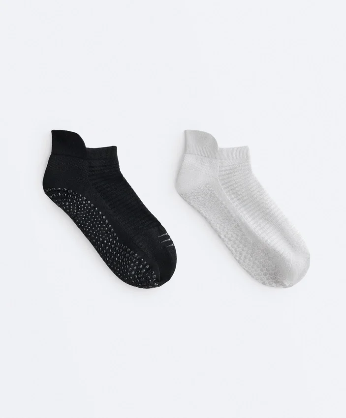 2 paires de chaussettes de sport en mélange de polyamide pour le yoga et le Pilates 2 paires de chaussettes de sport en mélange de polyamide pour le yoga et le Pilates
