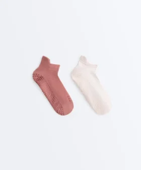 2 paires de chaussettes de sport en mélange de polyamide pour le yoga et le Pilates 2 paires de chaussettes de sport en mélange de polyamide pour le yoga et le Pilates