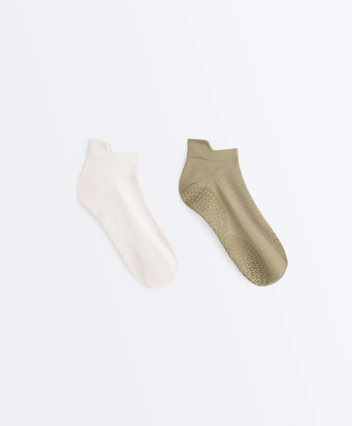 2 paires de chaussettes de sport en mélange de polyamide pour le yoga et le Pilates 2 paires de chaussettes de sport en mélange de polyamide pour le yoga et le Pilates