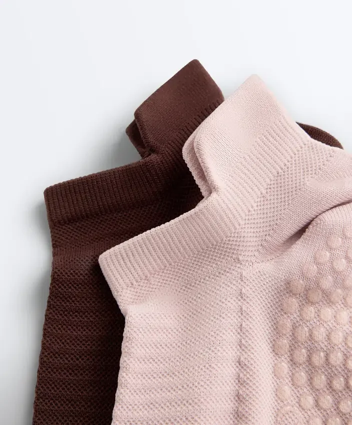2 paires de chaussettes de sport en mélange de polyamide pour le yoga et le Pilates 2 paires de chaussettes de sport en mélange de polyamide pour le yoga et le Pilates