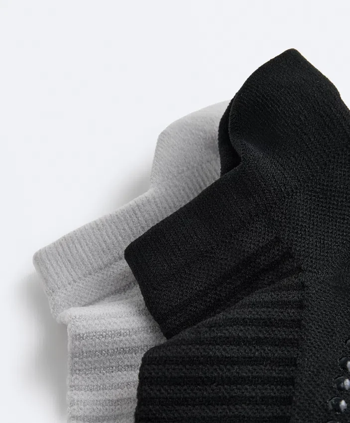 2 paires de chaussettes de sport en mélange de polyamide pour le yoga et le Pilates 2 paires de chaussettes de sport en mélange de polyamide pour le yoga et le Pilates