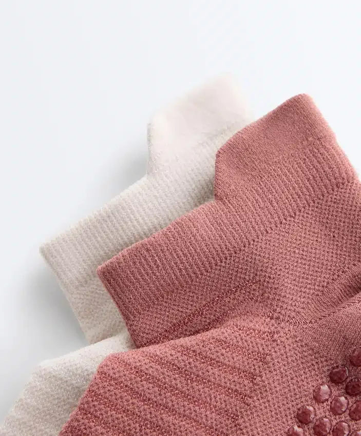 2 paires de chaussettes de sport en mélange de polyamide pour le yoga et le Pilates 2 paires de chaussettes de sport en mélange de polyamide pour le yoga et le Pilates