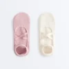 2 paires de chaussettes de yoga et de Pilates en coton mélangé avec sangles croisées 2 paires de chaussettes de yoga et de Pilates en coton mélangé avec sangles croisées
