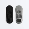 2 paires de chaussettes de yoga et de Pilates en coton mélangé avec sangles croisées 2 paires de chaussettes de yoga et de Pilates en coton mélangé avec sangles croisées