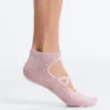 2 paires de chaussettes de yoga et de Pilates en coton mélangé avec sangles croisées 2 paires de chaussettes de yoga et de Pilates en coton mélangé avec sangles croisées