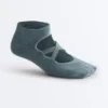 2 paires de chaussettes de yoga et de Pilates en coton mélangé avec sangles croisées 2 paires de chaussettes de yoga et de Pilates en coton mélangé avec sangles croisées
