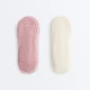 2 paires de chaussettes de yoga et de Pilates en coton mélangé avec sangles croisées 2 paires de chaussettes de yoga et de Pilates en coton mélangé avec sangles croisées