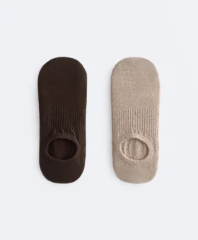 2 paires de chaussettes en coton mélangé pour le yoga et le Pilates