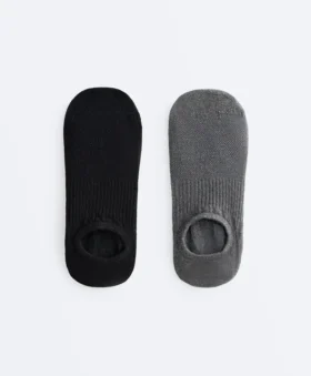 2 paires de chaussettes en coton mélangé pour le yoga et le Pilates