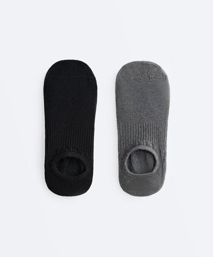 2 paires de chaussettes en coton mélangé pour le yoga et le Pilates 2 paires de chaussettes en coton mélangé pour le yoga et le Pilates