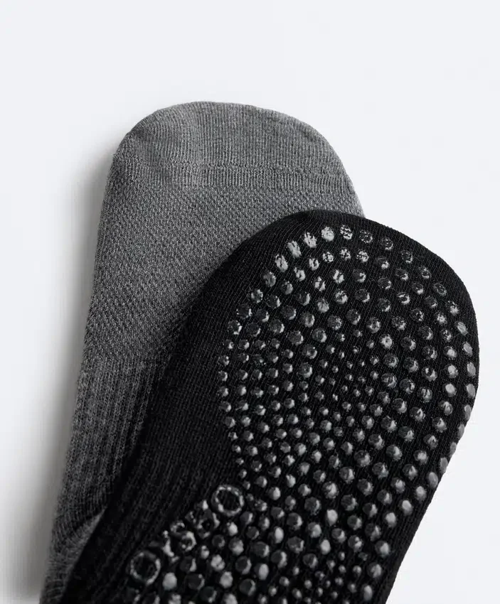 2 paires de chaussettes en coton mélangé pour le yoga et le Pilates 2 paires de chaussettes en coton mélangé pour le yoga et le Pilates