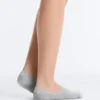 2 paires de chaussettes invisibles à côtes en mélange de coton, coupe haute 2 paires de chaussettes invisibles à côtes en mélange de coton, coupe haute