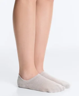 2 paires de chaussettes invisibles en coton mélangé pour le yoga et le Pilates