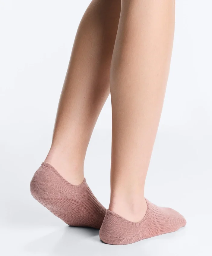 2 paires de chaussettes invisibles en coton mélangé pour le yoga et le Pilates 2 paires de chaussettes invisibles en coton mélangé pour le yoga et le Pilates