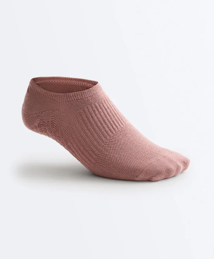 2 paires de chaussettes invisibles en coton mélangé pour le yoga et le Pilates 2 paires de chaussettes invisibles en coton mélangé pour le yoga et le Pilates